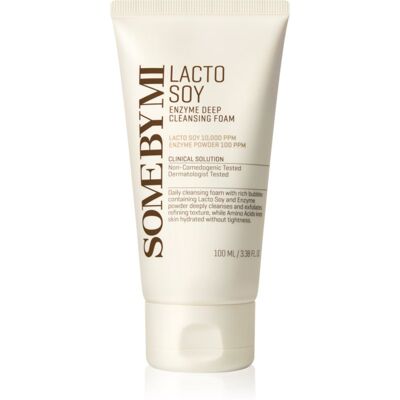 Some By Mi Lacto Soy Enzyme Deep Cleansing Foam mousse nettoyante en profondeur avec effets apaisants 100 ml - Publicité Some By Mi Lacto Soy Enzyme Deep Cleansing Foam mousse nettoyante en profondeur avec effets apaisants 100 ml - Publicité