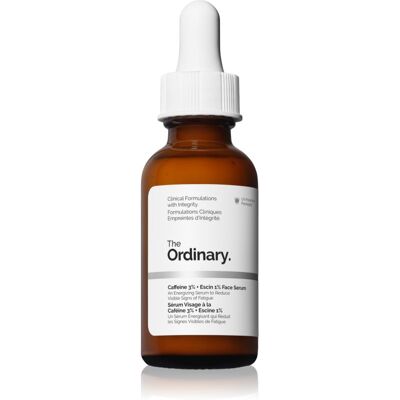 The Ordinary Caffeine 3% + Escin 1% Face Serum sérum énergisant à la caféine 30 ml - Publicité The Ordinary Caffeine 3% + Escin 1% Face Serum sérum énergisant à la caféine 30 ml - Publicité