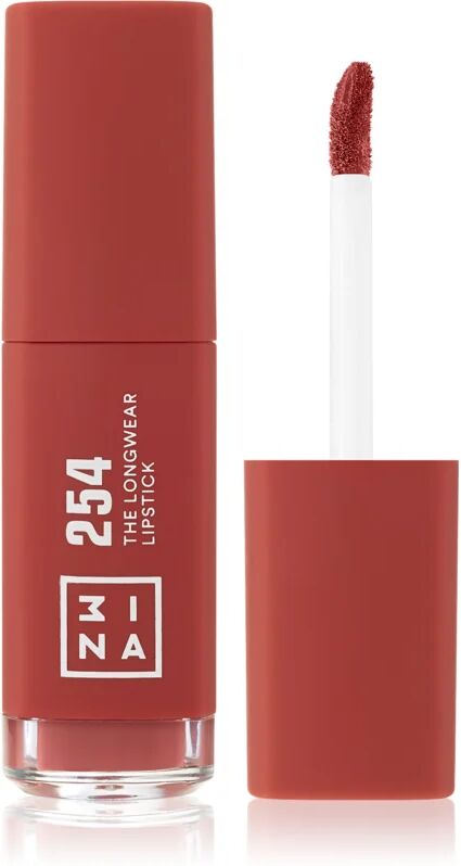 3INA The Longwear Lipstick rouge à lèvres liquide longue tenue teinte 254 - Dark pink nude 6 ml