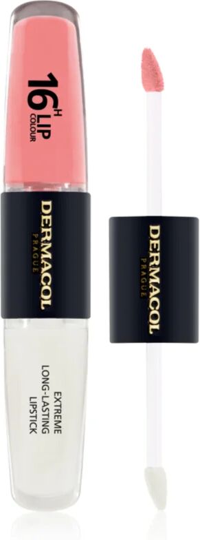 Dermacol 16H Lip Colour brillant et rouge à lèvres longue tenue teinte 1 2x4 ml