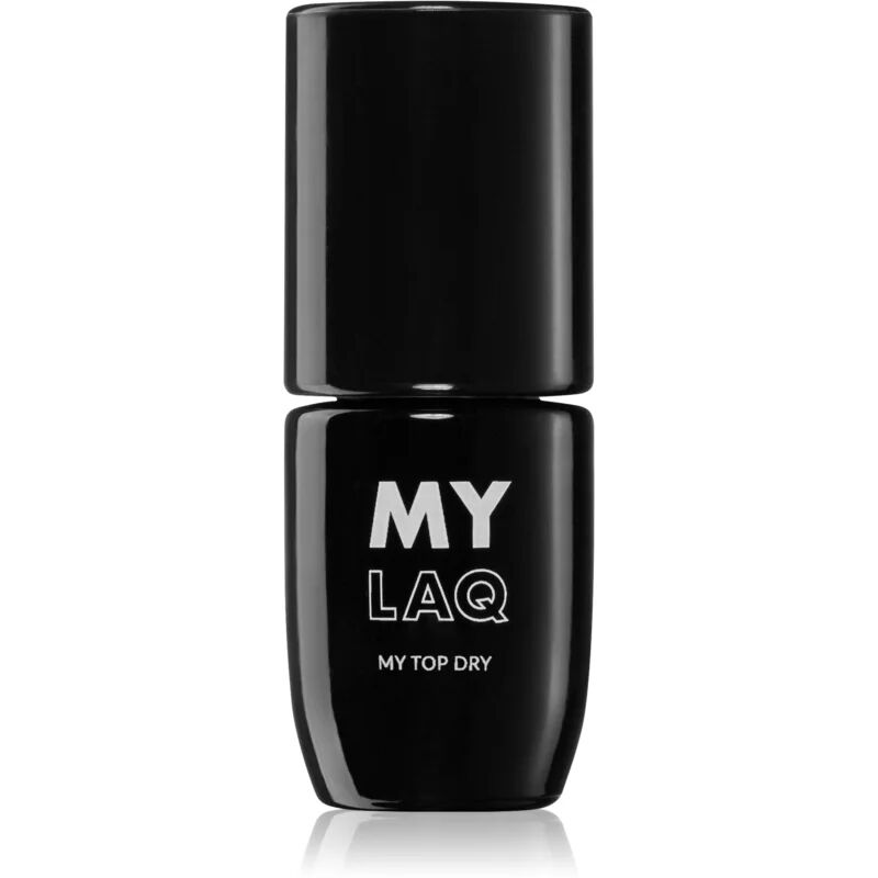 MYLAQ My Top Dry vernis de protection gel pour une brillance sans résidu collant 5 ml