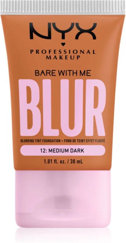 NYX Professional Makeup Bare With Me Blur Tint fond de teint hydratant teinte 12 Medium Dark 30 ml