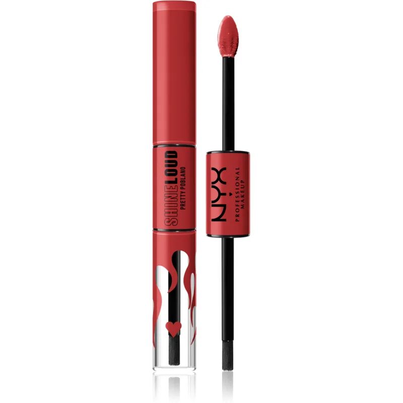 NYX Professional Makeup Shine Loud High Shine Lip Color rouge à lèvres liquide brillance intense teinte 33 Pretty Poblano 6,5 ml