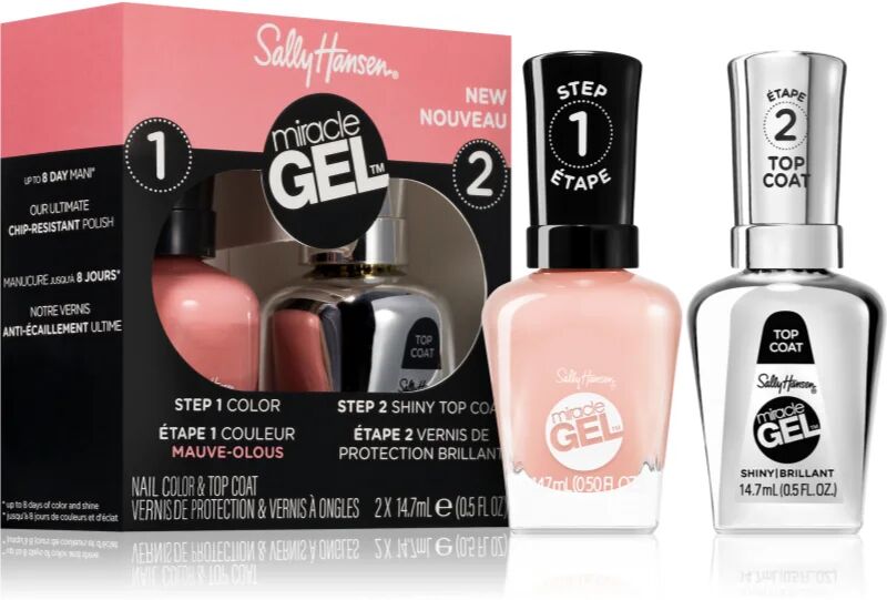 Sally Hansen Miracle Gel? Kit vernis à ongles et top coat 920 Mauve-Elous teinte