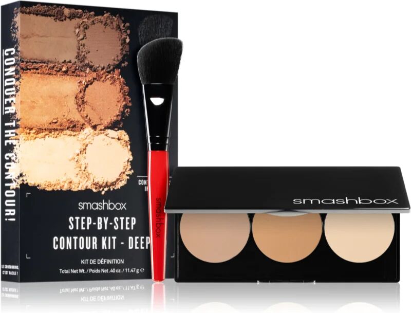 Smashbox Step By Step Contour Kit palette contouring avec pinceau teinte Light/Medium 11.47 g