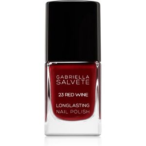 Gabriella Salvete Longlasting Enamel vernis à ongles longue tenue brillance intense teinte 23 Red Wine 11 ml