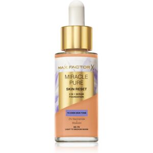 Max Factor Miracle Pure Skin Reset Base Sérum teinte 50-70 Light to Medium Warm 30 ml - Publicité Max Factor Miracle Pure Skin Reset Base Sérum teinte 50-70 Light to Medium Warm 30 ml - Publicité