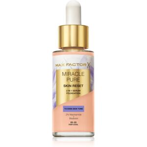 Max Factor Miracle Pure Skin Reset Base Sérum teinte 20-35 Fair Cool 30 ml - Publicité Max Factor Miracle Pure Skin Reset Base Sérum teinte 20-35 Fair Cool 30 ml - Publicité