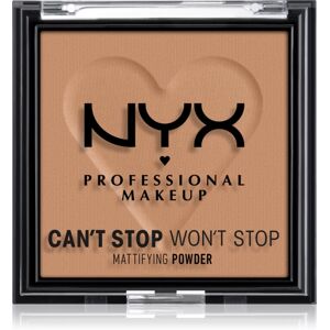 NYX Professional Makeup Can't Stop Won't Stop Mattifying Powder poudre matifiante teinte 07 Caramel 6 g - Publicité NYX Professional Makeup Can't Stop Won't Stop Mattifying Powder poudre matifiante teinte 07 Caramel 6 g - Publicité