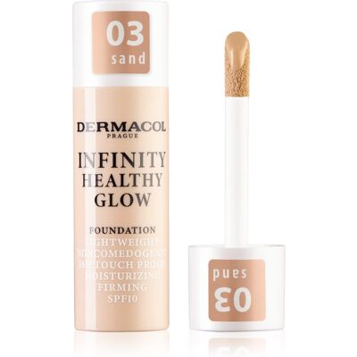 Dermacol Infinity Healthy Glow fond de teint liquide SPF 10 teinte 03 Sand 20 g - Publicité Dermacol Infinity Healthy Glow fond de teint liquide SPF 10 teinte 03 Sand 20 g - Publicité