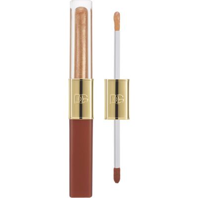 Dolce&Gabbana Make It Double! Lip Tint & Gloss Duo brillant et rouge à lèvres longue tenue 2 en 1 teinte 04 Caramel Cola - Brown & Gold Shimmer 2x2 ml - Publicité Dolce&Gabbana Make It Double! Lip Tint & Gloss Duo brillant et rouge à lèvres longue tenue 2 en 1 teinte 04 Caramel Cola - Brown & Gold Shimmer 2x2 ml - Publicité