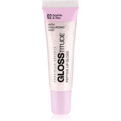 Gabriella Salvete Glosstitude Peptide Lip Gloss brillant à lèvres hydratant teinte 02 Sparkle & Slay 10 ml - Publicité Gabriella Salvete Glosstitude Peptide Lip Gloss brillant à lèvres hydratant teinte 02 Sparkle & Slay 10 ml - Publicité