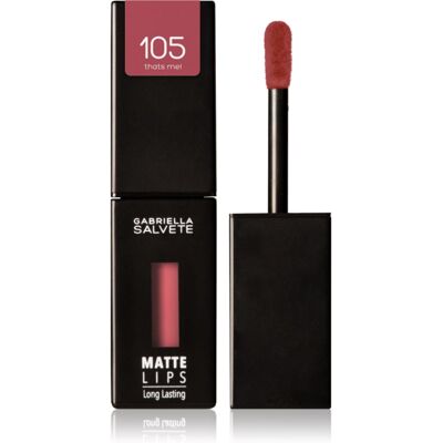 Gabriella Salvete Matte Lips Rouge Liquide - 105 That's Me! - Longue Tenue Mat Rouge à Lèvres - Publicité Gabriella Salvete Matte Lips Rouge Liquide - 105 That's Me! - Longue Tenue Mat Rouge à Lèvres - Publicité