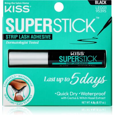 Kiss Superstick Extended Wear colle faux-cils Black 4.8 g - Publicité Kiss Superstick Extended Wear colle faux-cils Black 4.8 g - Publicité