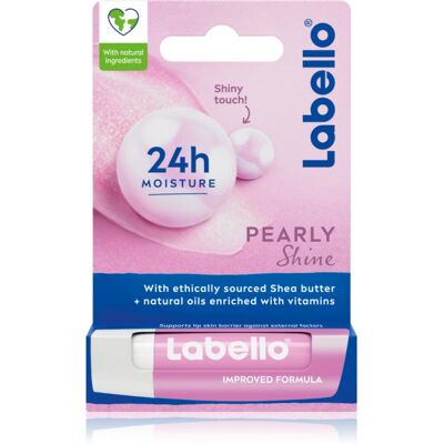 Labello Pearly Shine Baume à Lèvres - Soin des Lèvres - Publicité Labello Pearly Shine Baume à Lèvres - Soin des Lèvres - Publicité