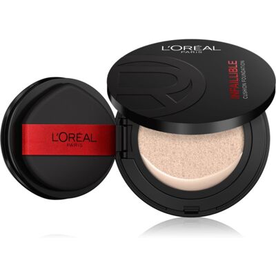 L’Oréal Paris Infaillible Cushion Foundation fond de teint compact longue tenue teinte C20 11 g - Publicité L’Oréal Paris Infaillible Cushion Foundation fond de teint compact longue tenue teinte C20 11 g - Publicité