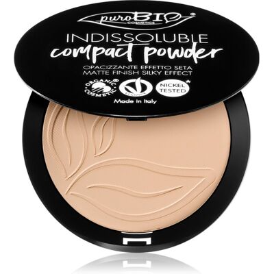 puroBIO Cosmetics Poudre compacte Indissouble - Teinte 02 - Fini mat - Publicité puroBIO Cosmetics Poudre compacte Indissouble - Teinte 02 - Fini mat - Publicité