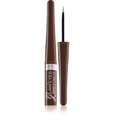 Rimmel Glam' Eyes eyeliner liquide teinte 002 Brown Velvet 3,5 ml - Publicité Rimmel Glam' Eyes eyeliner liquide teinte 002 Brown Velvet 3,5 ml - Publicité
