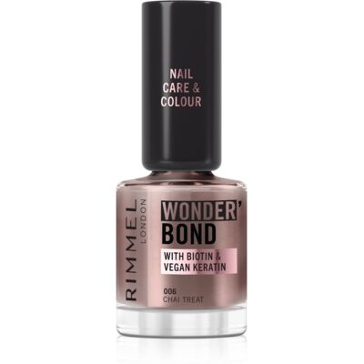 Rimmel Wonder'Bond vernis à ongles teinte 006 Chai Treat 12 ml - Publicité Rimmel Wonder'Bond vernis à ongles teinte 006 Chai Treat 12 ml - Publicité