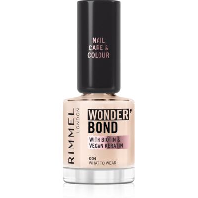 Rimmel Wonder'Bond vernis à ongles teinte 004 What to Wear 12 ml - Publicité Rimmel Wonder'Bond vernis à ongles teinte 004 What to Wear 12 ml - Publicité