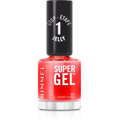 Rimmel Super Gel vernis à ongles gel sans lampe UV/LED teinte 011 Berry Glace 12 ml - Publicité Rimmel Super Gel vernis à ongles gel sans lampe UV/LED teinte 011 Berry Glace 12 ml - Publicité