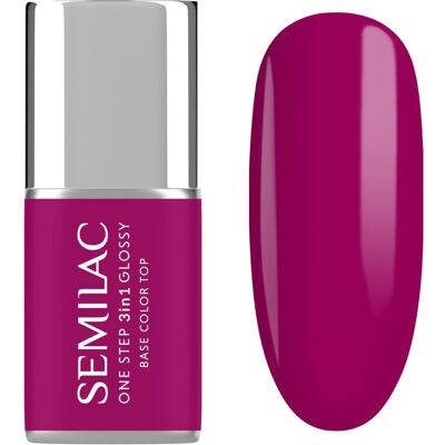Semilac One Step 3in1 Glossy vernis à ongles gel teinte 595 Bright Purple 7 ml - Publicité Semilac One Step 3in1 Glossy vernis à ongles gel teinte 595 Bright Purple 7 ml - Publicité