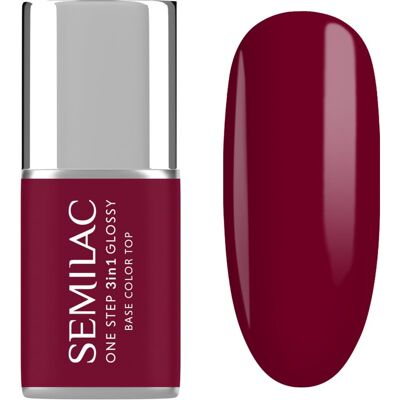 Semilac One Step 3in1 Glossy vernis à ongles gel teinte 570 Dark Raspberry 7 ml - Publicité Semilac One Step 3in1 Glossy vernis à ongles gel teinte 570 Dark Raspberry 7 ml - Publicité
