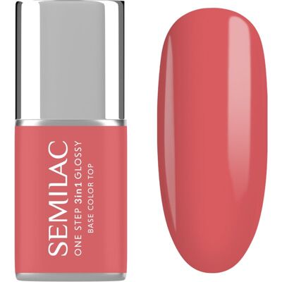 Semilac One Step 3in1 Glossy vernis à ongles gel teinte 690 Coral Pink 7 ml - Publicité Semilac One Step 3in1 Glossy vernis à ongles gel teinte 690 Coral Pink 7 ml - Publicité