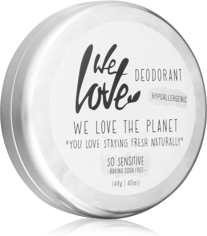 We Love The Planet You Love Staying Fresh Naturally So Sensitive déodorant crème bio pour peaux sensibles 48 g