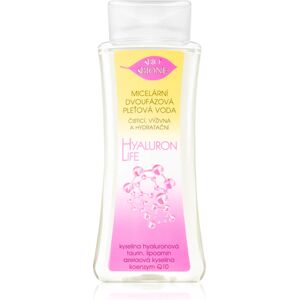 Bione Cosmetics Hyaluron Life eau micellaire bi-phasée pour un effet naturel 255 ml