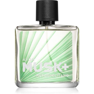 Avon Musk+ Metropolitano Eau de Toilette pour homme 75 ml - Publicité Avon Musk+ Metropolitano Eau de Toilette pour homme 75 ml - Publicité