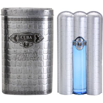 Cuba Prestige Platinum Eau de Toilette pour homme 90 ml - Publicité Cuba Prestige Platinum Eau de Toilette pour homme 90 ml - Publicité