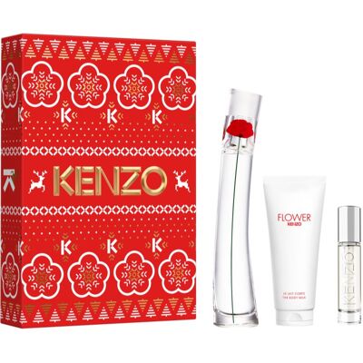 Flower by Kenzo coffret cadeau pour femme - Publicité Flower by Kenzo coffret cadeau pour femme - Publicité