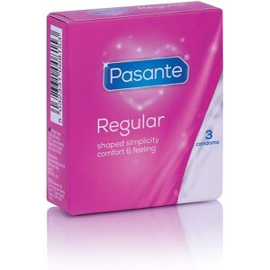 Pasante Regular préservatifs 3 pcs - Publicité Pasante Regular préservatifs 3 pcs - Publicité