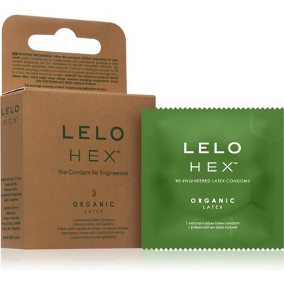 Lelo Hex Organic préservatifs 3 pcs - Publicité Lelo Hex Organic préservatifs 3 pcs - Publicité