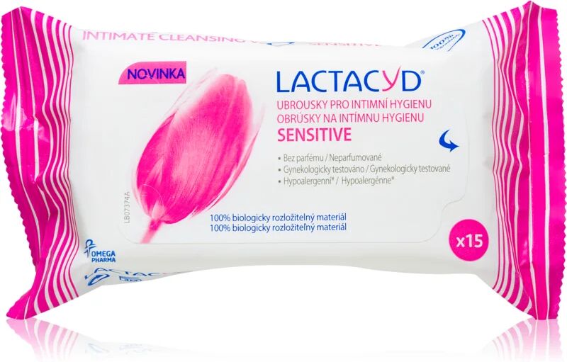 Lactacyd Sensitive lingettes hygiène intime 15 pcs