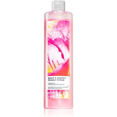 Avon Senses Sweet & Joyful gel douche hydratant 500 ml - Publicité Avon Senses Sweet & Joyful gel douche hydratant 500 ml - Publicité