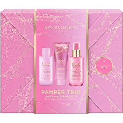 Baylis & Harding Jojoba, Vanilla & Almond Oil Coffret cadeau corps - Publicité Baylis & Harding Jojoba, Vanilla & Almond Oil Coffret cadeau corps - Publicité