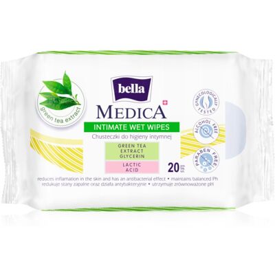 BELLA Medica Green Tea Extract lingettes pour la toilette intime 20 pcs - Publicité BELLA Medica Green Tea Extract lingettes pour la toilette intime 20 pcs - Publicité