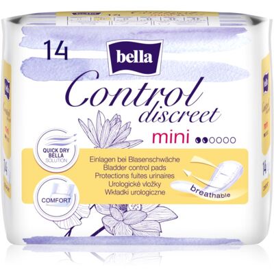 BELLA Control Discreet Mini Serviettes d'Incontinence - Type de Produit - Publicité BELLA Control Discreet Mini Serviettes d'Incontinence - Type de Produit - Publicité