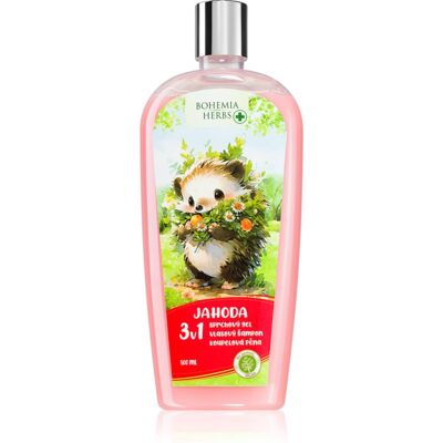 Bohemia Gifts & Cosmetics Fraise Gel douche et shampoo pour enfants - Publicité Bohemia Gifts & Cosmetics Fraise Gel douche et shampoo pour enfants - Publicité