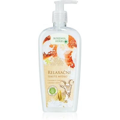 Bohemia Gifts & Cosmetics Miel et Lait de Chèvre Savon Liquide - Savon Liquide - Publicité Bohemia Gifts & Cosmetics Miel et Lait de Chèvre Savon Liquide - Savon Liquide - Publicité