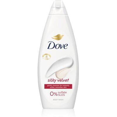 Dove Silky Velvet Nourishing Care Gel Douche - Bain & Corps - Publicité Dove Silky Velvet Nourishing Care Gel Douche - Bain & Corps - Publicité