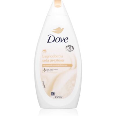 Dove Precious Silk Shower Gel Gel douche pour une peau douce et lisse 450 ml - Publicité Dove Precious Silk Shower Gel Gel douche pour une peau douce et lisse 450 ml - Publicité