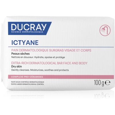 Ducray Ictyane savon solide pour peaux sèches 100 g - Publicité Ducray Ictyane savon solide pour peaux sèches 100 g - Publicité