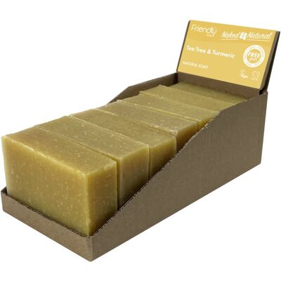 Friendly Soap - Naked and Natural Tea Tree - 7 x 95g - savon - Publicité Friendly Soap - Naked and Natural Tea Tree - 7 x 95g - savon - Publicité