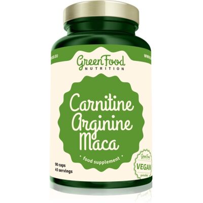 GreenFood Nutrition Carnitine & Arginine + Maca Capsules - Énergie et Vitalité - Publicité GreenFood Nutrition Carnitine & Arginine + Maca Capsules - Énergie et Vitalité - Publicité