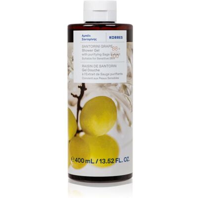 Korres Santorini Grape gel de douche revitalisant 400 ml - Publicité Korres Santorini Grape gel de douche revitalisant 400 ml - Publicité
