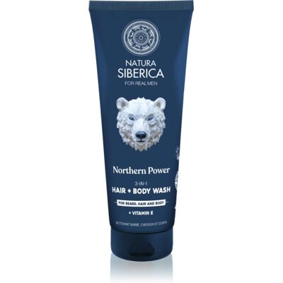 Natura Siberica Arctic Wild Northern Power gel lavant pour cheveux, barbe et corps pour homme 200 ml - Publicité Natura Siberica Arctic Wild Northern Power gel lavant pour cheveux, barbe et corps pour homme 200 ml - Publicité
