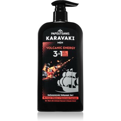 PAPOUTSANIS Karavaki Énergie Volcanique - Gel Nettoyant 550ml - Publicité PAPOUTSANIS Karavaki Énergie Volcanique - Gel Nettoyant 550ml - Publicité